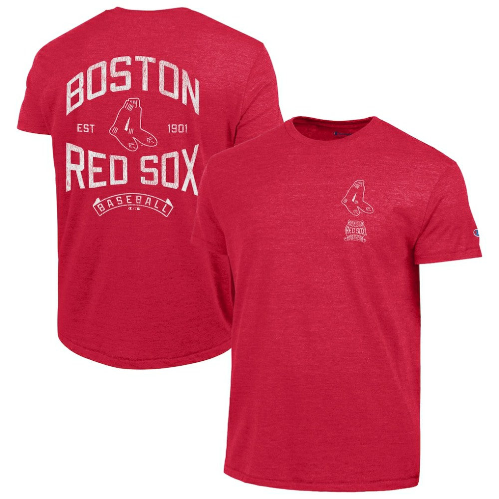 Boston Red Sox Champion Vintage 3-Hit Tri-Blend T-Shirt - Red T-shirts