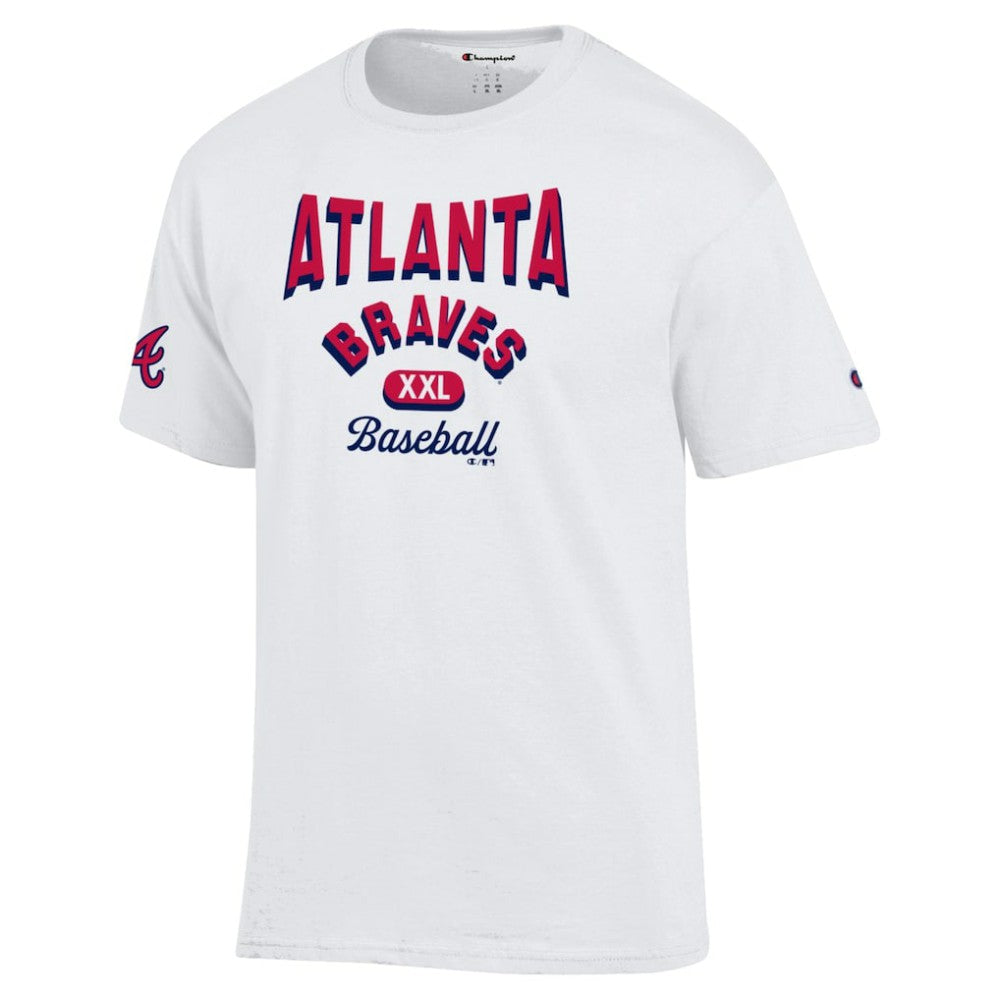 Atlanta Braves Champion 3-Hit Jersey T-Shirt - White Jerseys