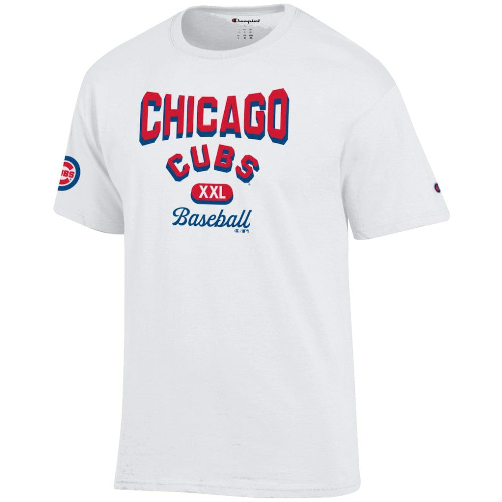 Chicago Cubs Champion 3-Hit Jersey T-Shirt - White Jerseys