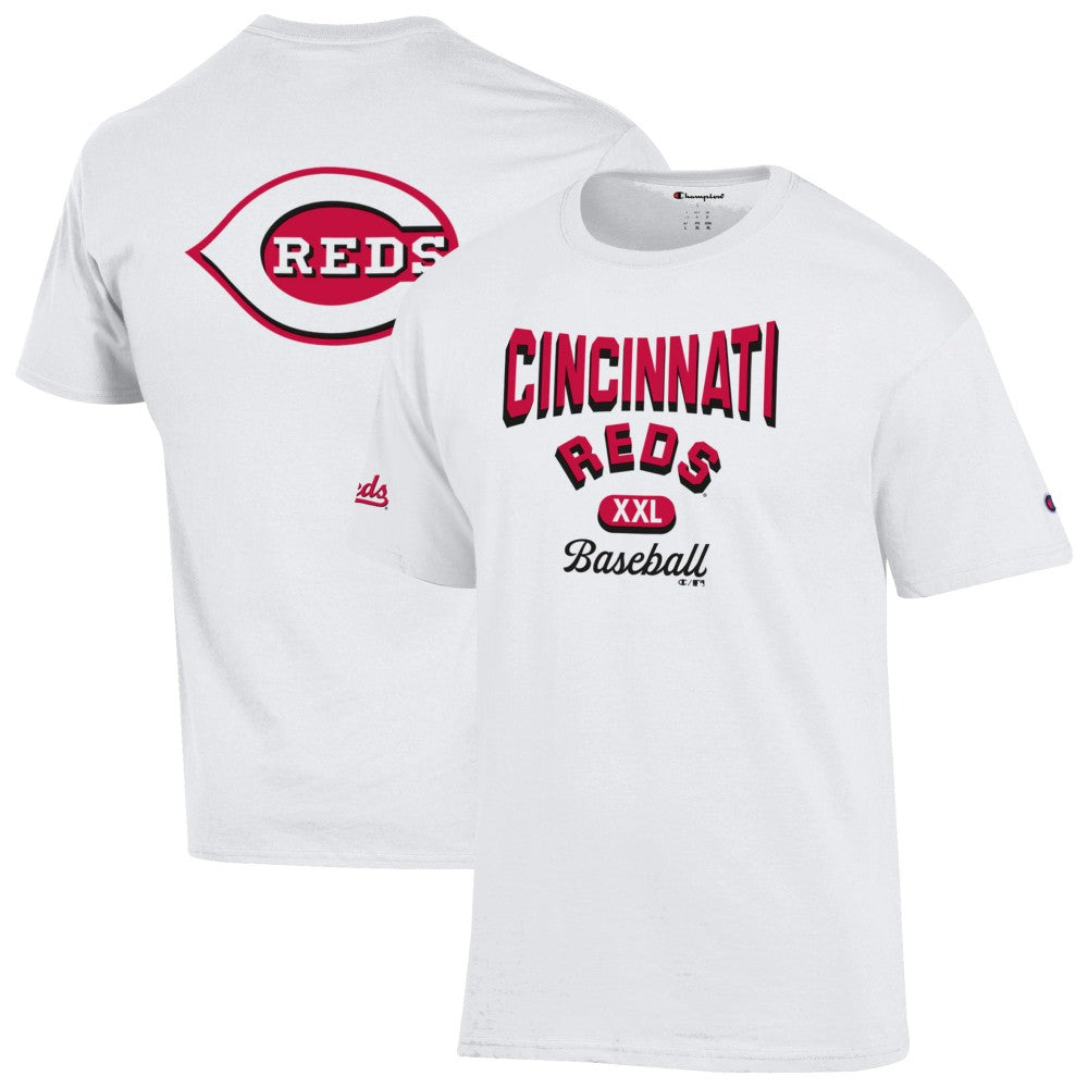 Cincinnati Reds Champion 3-Hit Jersey T-Shirt - White Jerseys