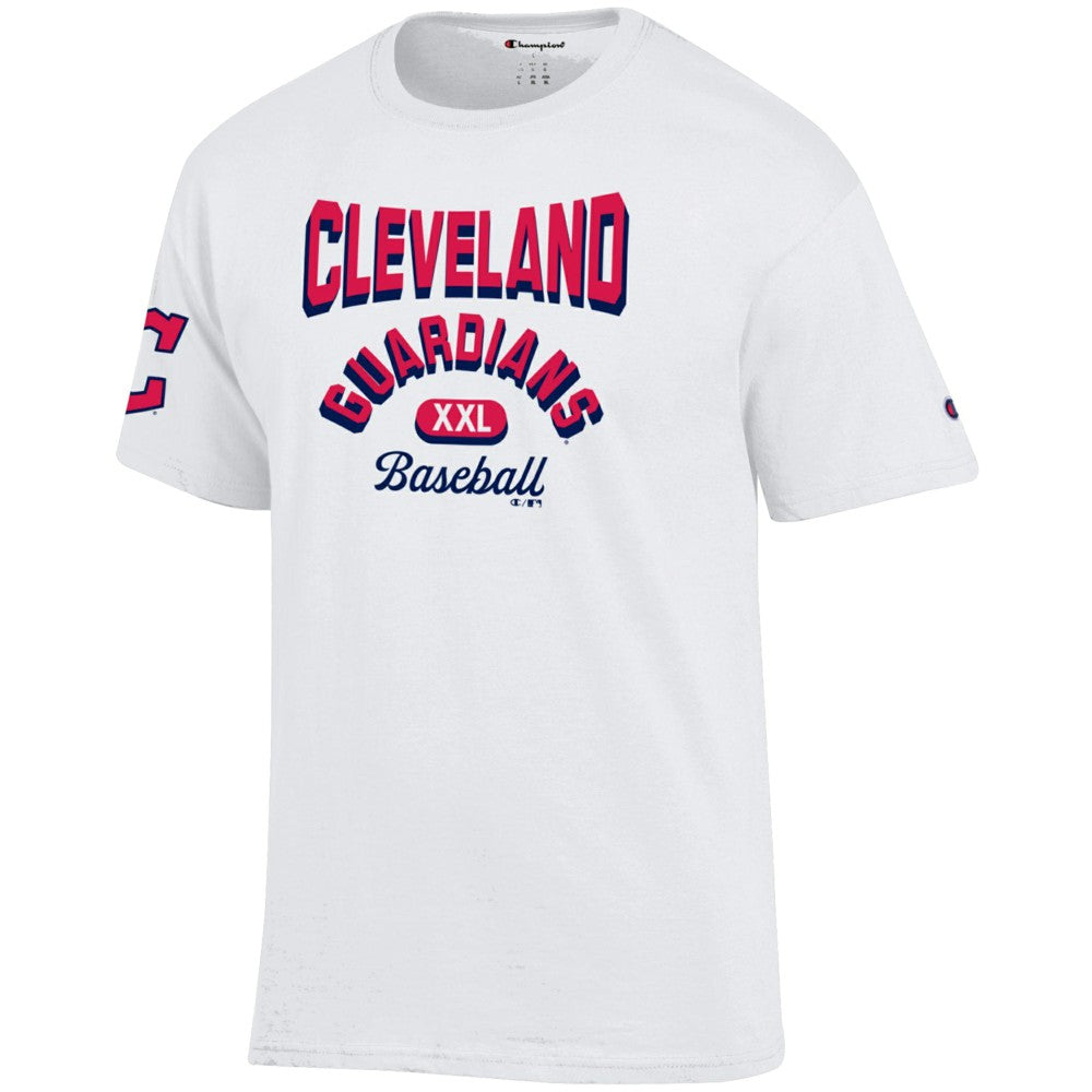 Cleveland Guardians Champion 3-Hit Jersey T-Shirt - White Jerseys