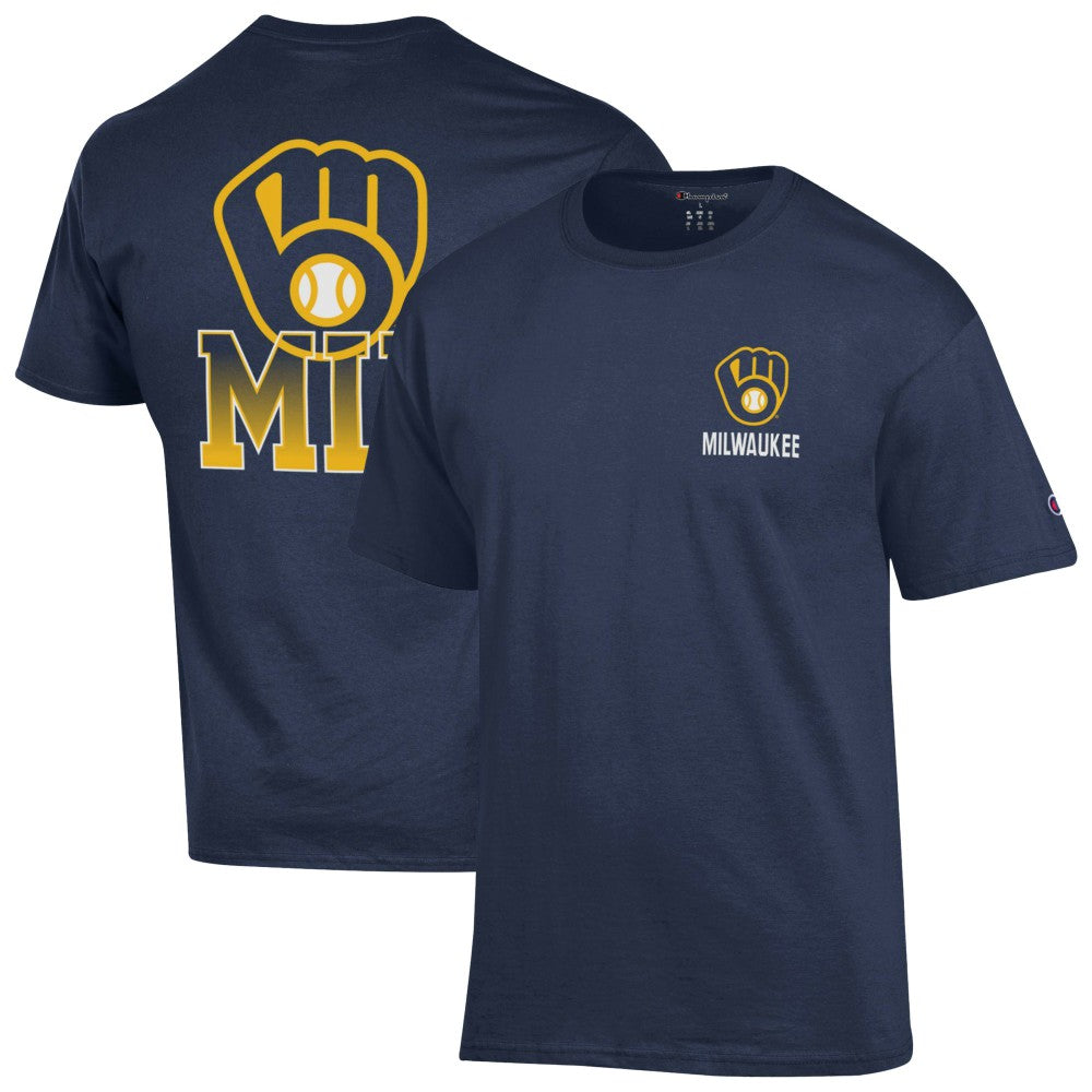 Milwaukee Brewers Champion Jersey T-Shirt - Navy Jerseys