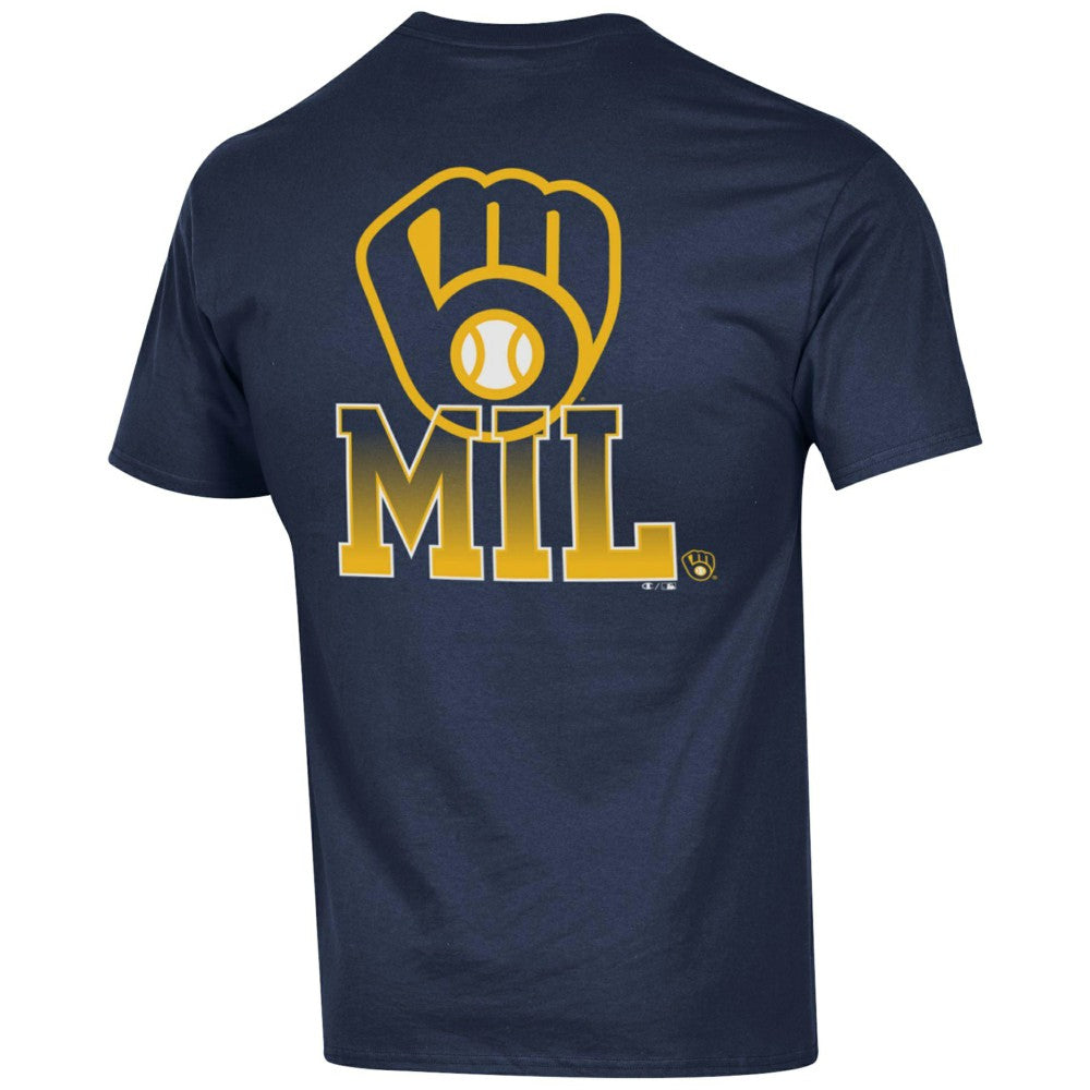 Milwaukee Brewers Champion Jersey T-Shirt - Navy Jerseys