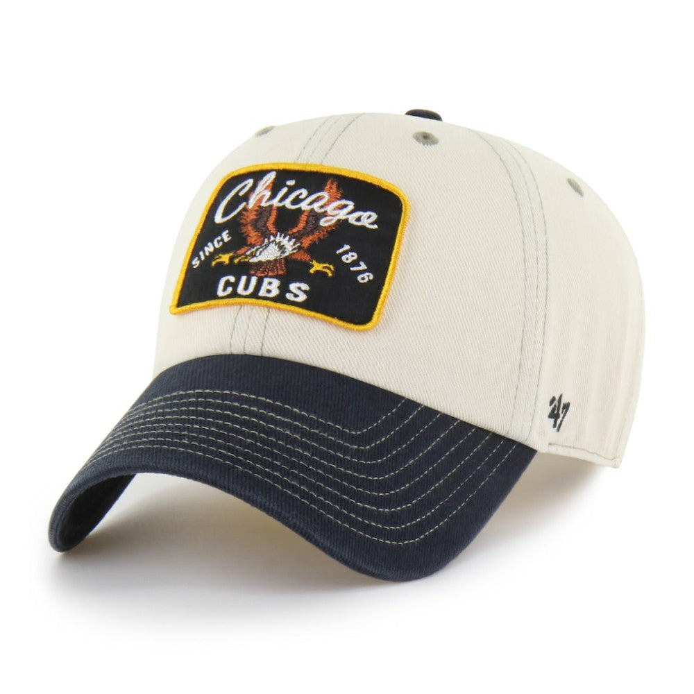 Chicago Cubs '47 Keepsake Collection Clean Up Adjustable Hat - Natural/Black Hats