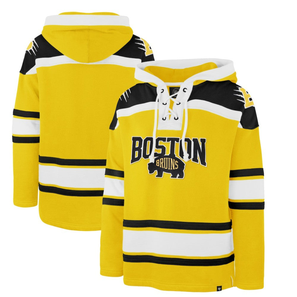 Boston Bruins '47 2026 NHL Stadium Series Superior Lacer Hoodie - Gold | US 203393345