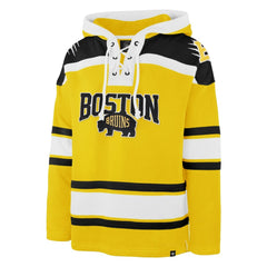 Boston Bruins '47 2026 NHL Stadium Series Superior Lacer Hoodie - Gold | US 203393345
