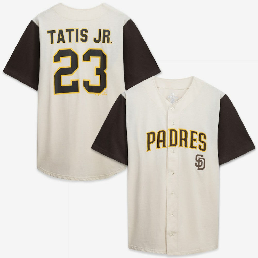 San Diego Padres Profile Big & Tall Two-Color Fashion Jersey - Cream/Brown Jerseys