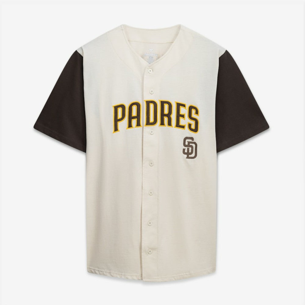 San Diego Padres Profile Big & Tall Two-Color Fashion Jersey - Cream/Brown Jerseys