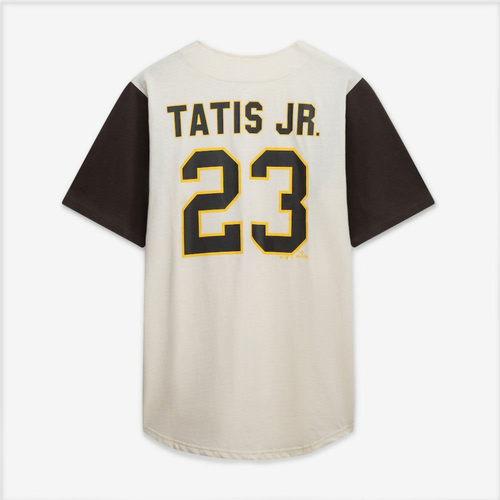 San Diego Padres Profile Big & Tall Two-Color Fashion Jersey - Cream/Brown Jerseys