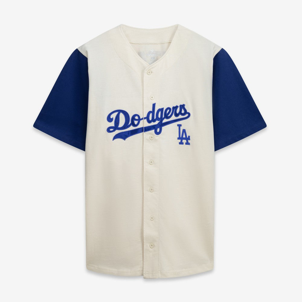 Los Angeles Dodgers Profile Big & Tall Two-Color Fashion Jersey - Cream/Royal Jerseys