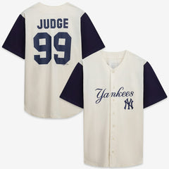 New York Yankees Profile Big & Tall Two-Color Fashion Jersey - Cream/Navy Jerseys
