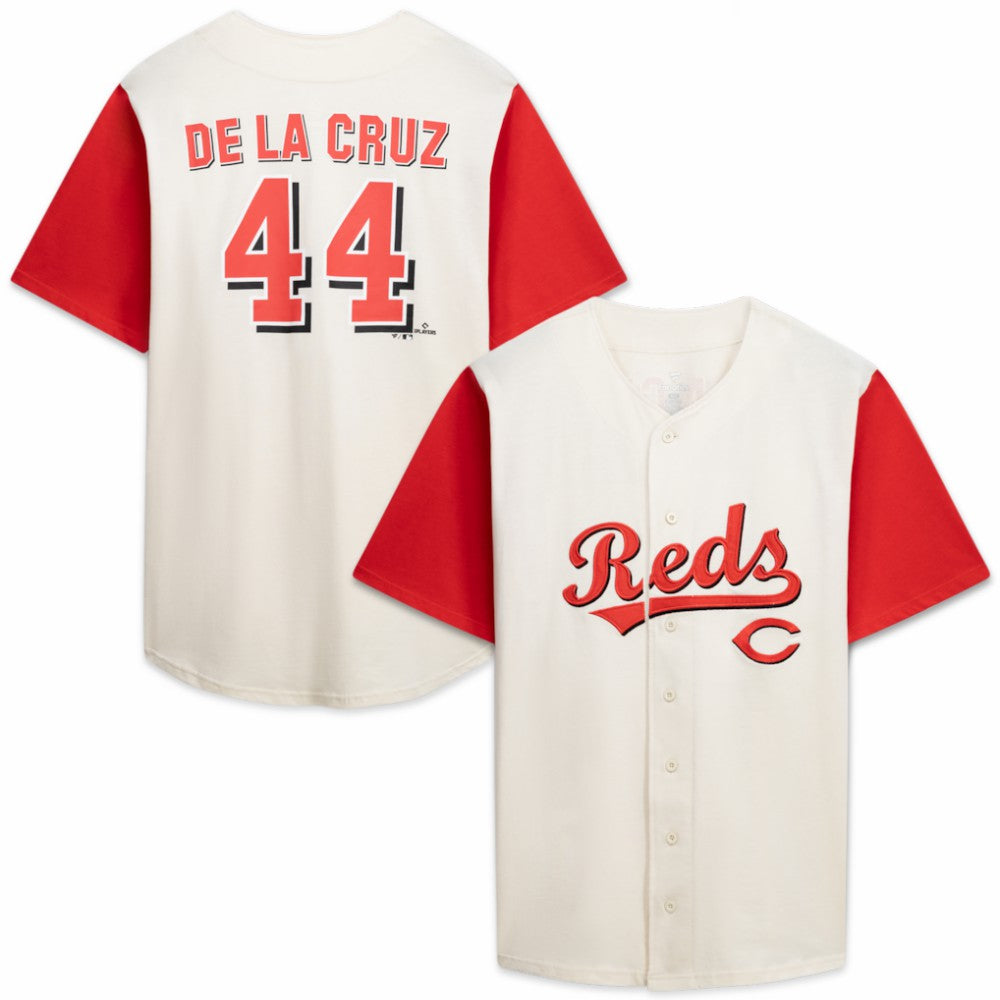 Cincinnati Reds Profile Big & Tall Two-Color Fashion Jersey - Cream/Red Jerseys