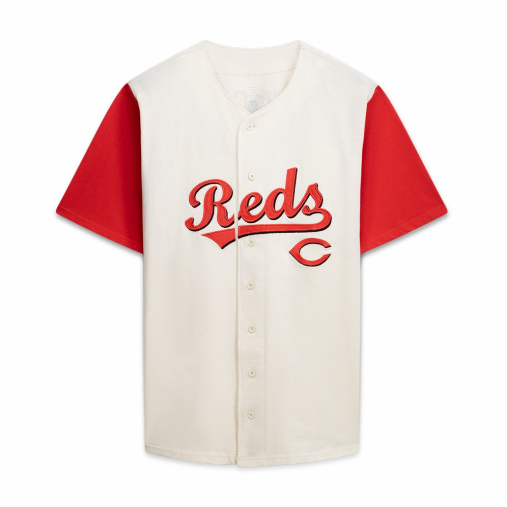 Cincinnati Reds Profile Big & Tall Two-Color Fashion Jersey - Cream/Red Jerseys