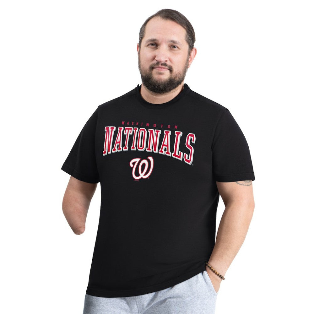 Washington Nationals G-III Sports by Carl Banks Adaptive Classic Team Spirit T-Shirt - Navy T-shirts