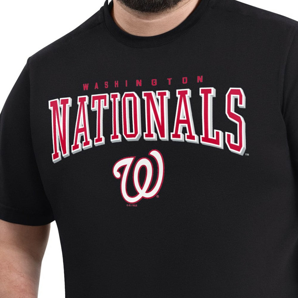 Washington Nationals G-III Sports by Carl Banks Adaptive Classic Team Spirit T-Shirt - Navy T-shirts