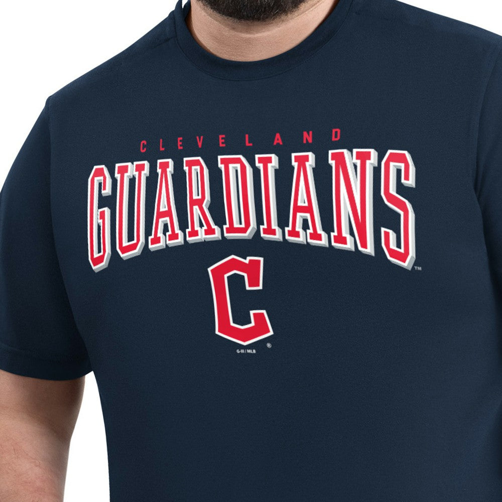 Cleveland Guardians G-III Sports by Carl Banks Adaptive Classic Team Spirit T-Shirt - Navy T-shirts