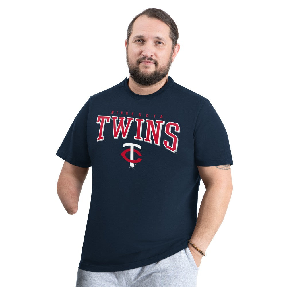 Minnesota Twins G-III Sports by Carl Banks Adaptive Classic Team Spirit T-Shirt - Navy T-shirts