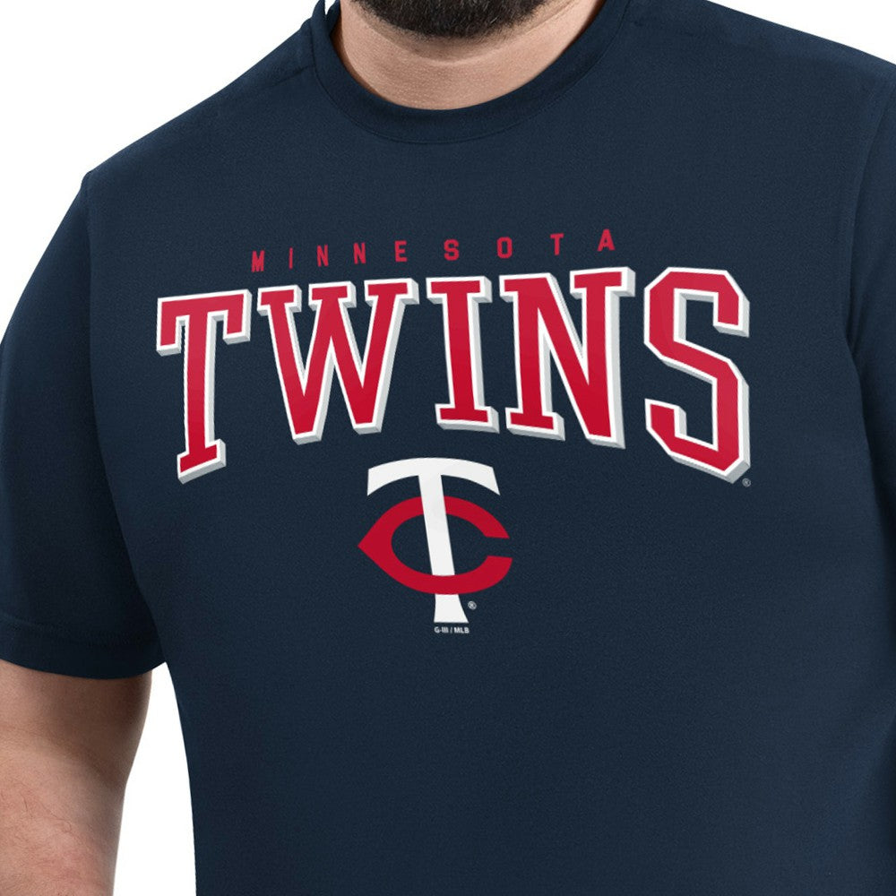 Minnesota Twins G-III Sports by Carl Banks Adaptive Classic Team Spirit T-Shirt - Navy T-shirts
