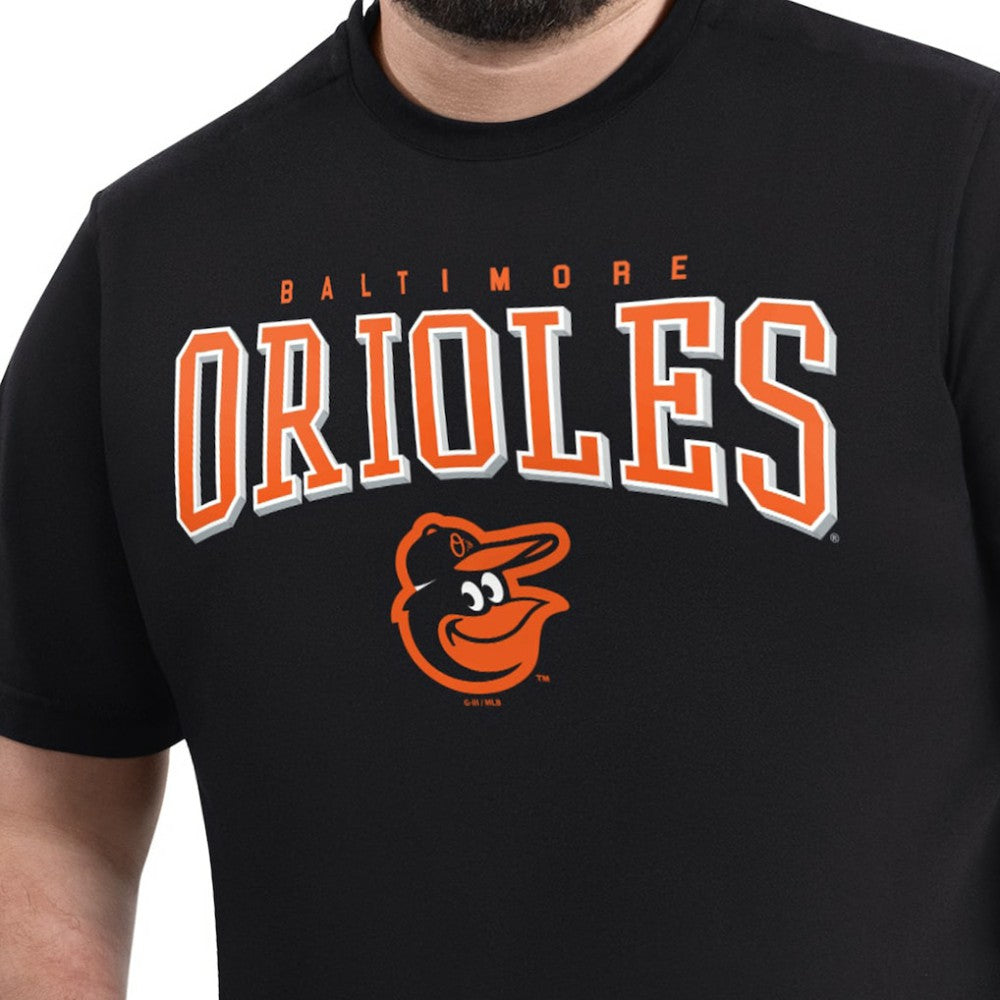 Baltimore Orioles G-III Sports by Carl Banks Adaptive Classic Team Spirit T-Shirt - Black T-shirts