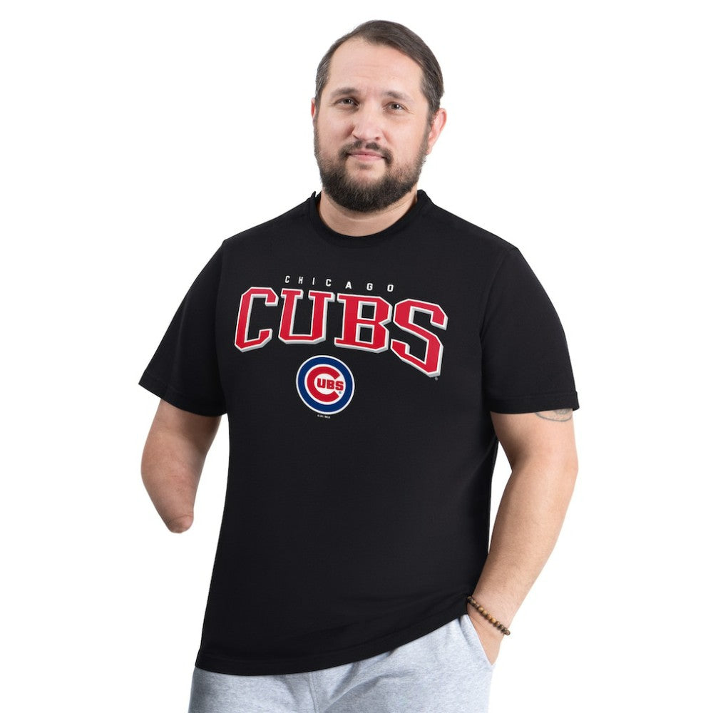 Chicago Cubs G-III Sports by Carl Banks Adaptive Classic Team Spirit T-Shirt - Black T-shirts