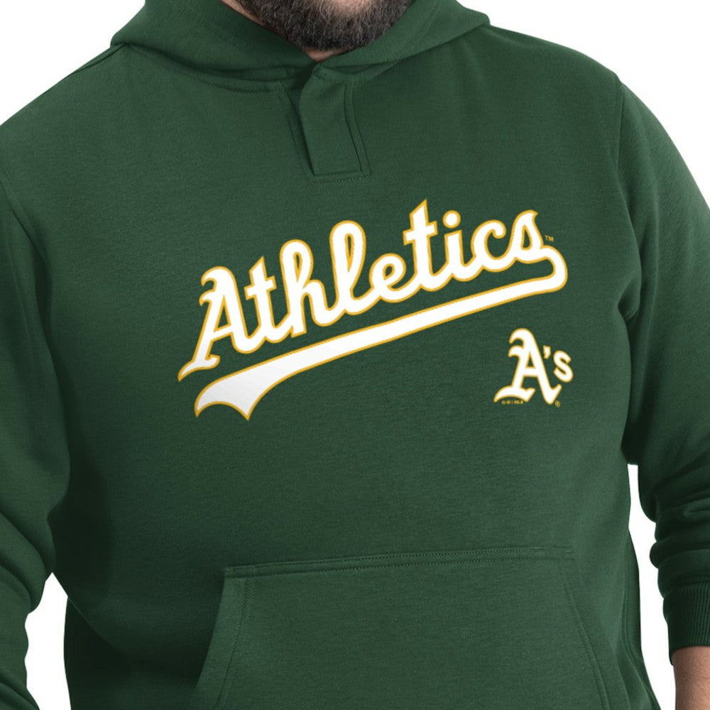 Athletics G-III Sports by Carl Banks Adaptive Lockup Fleece Hoodie - Green Hoodies