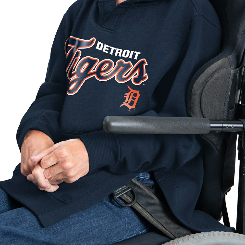 Detroit Tigers G-III Sports by Carl Banks Adaptive Lockup Fleece Hoodie - Navy Hoodies