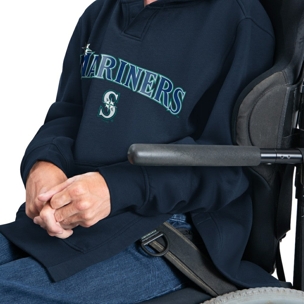 Seattle Mariners G-III Sports by Carl Banks Adaptive Lockup Fleece Hoodie - Navy Hoodies