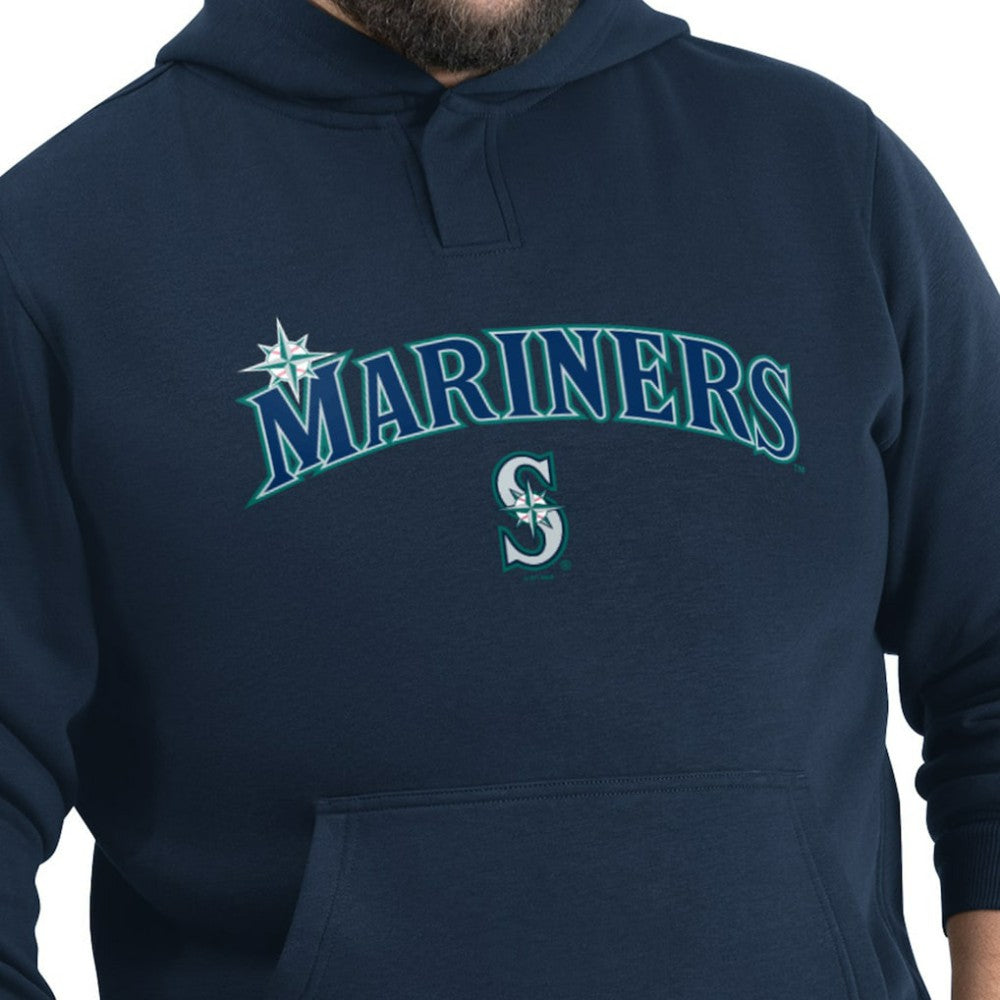 Seattle Mariners G-III Sports by Carl Banks Adaptive Lockup Fleece Hoodie - Navy Hoodies