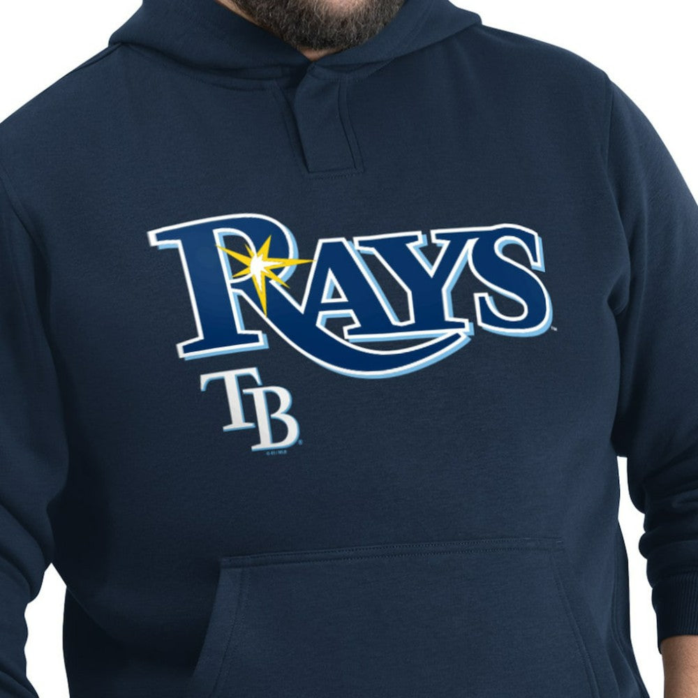 Tampa Bay Rays G-III Sports by Carl Banks Adaptive Lockup Fleece Hoodie - Navy Hoodies