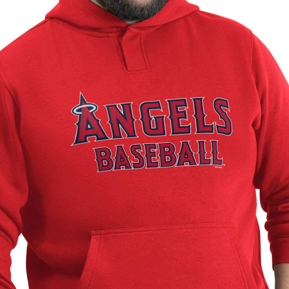 Los Angeles Angels G-III Sports by Carl Banks Adaptive Lockup Fleece Hoodie - Red Hoodies
