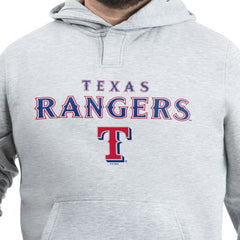 Texas Rangers G-III Sports by Carl Banks Adaptive Lockup Fleece Hoodie - Gray Hoodies
