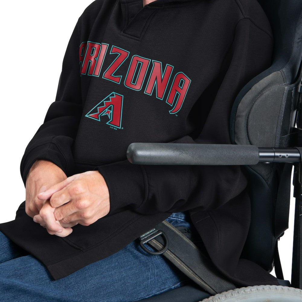 Arizona Diamondbacks G-III Sports by Carl Banks Adaptive Lockup Fleece Hoodie - Black Hoodies