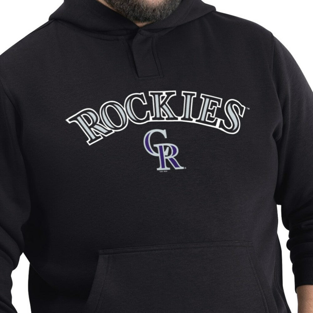 Colorado Rockies G-III Sports by Carl Banks Adaptive Lockup Fleece Hoodie - Black Hoodies