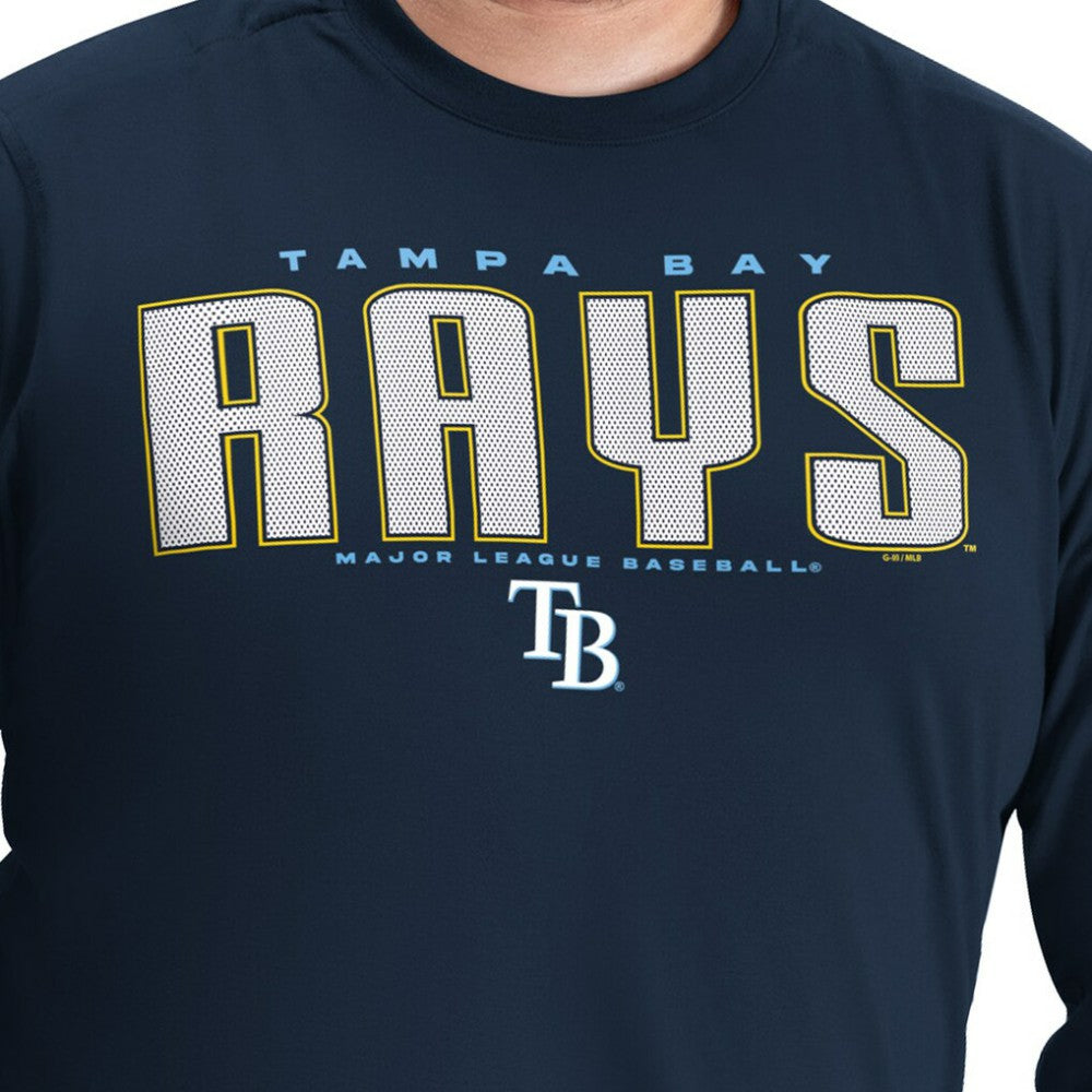 Tampa Bay Rays G-III Sports by Carl Banks Adaptive Long Sleeve T-Shirt - Navy T-shirts