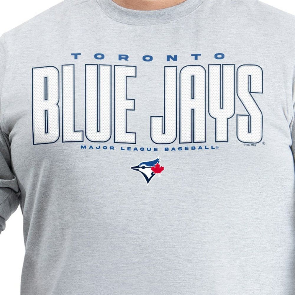 Toronto Blue Jays G-III Sports by Carl Banks Adaptive Long Sleeve T-Shirt - Gray T-shirts