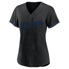 Shohei Ohtani Los Angeles Dodgers Profile Women's Plus Size Player Name & Number Fashion Jersey - Black Jerseys
