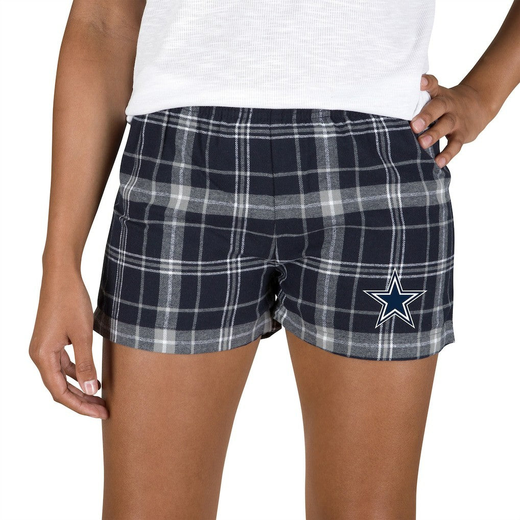 Dallas Cowboys Concepts Sport Women's Ultimate Flannel Shorts - Navy/Gray Shorts