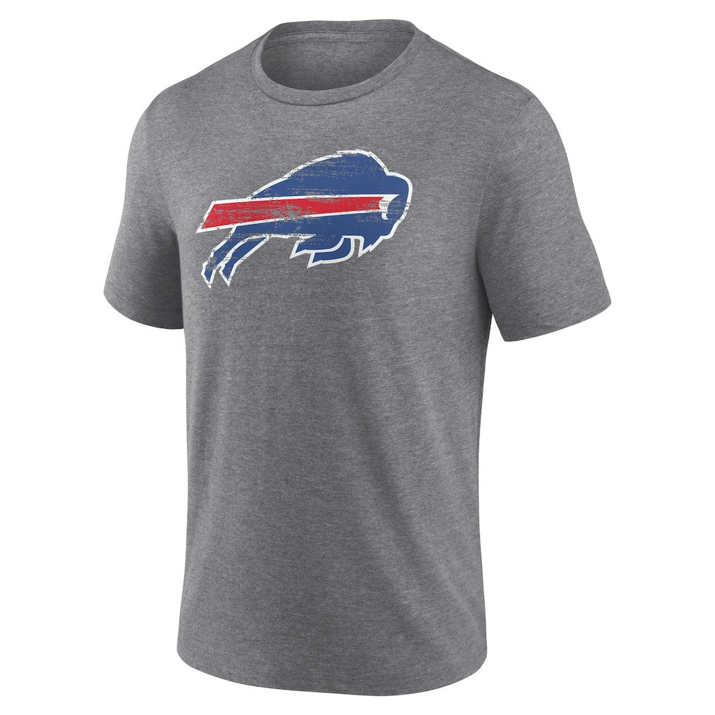 Buffalo Bills Heritage Custom Name & Number Tri-Blend T-Shirt - Gray T-shirts