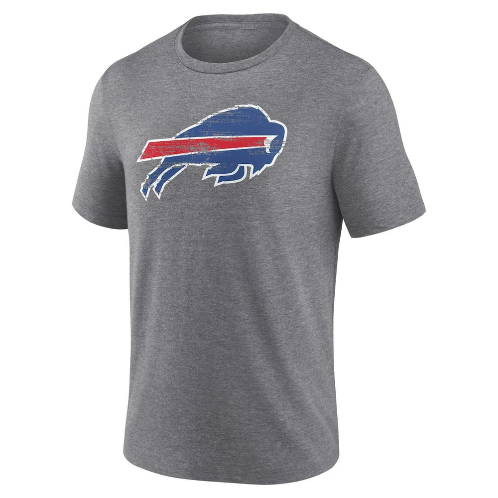 Buffalo Bills Heritage Custom Name & Number Tri-Blend T-Shirt - Gray T-shirts