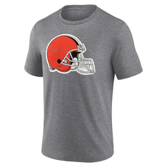 Cleveland Browns Heritage Custom Name & Number Tri-Blend T-Shirt - Gray T-shirts