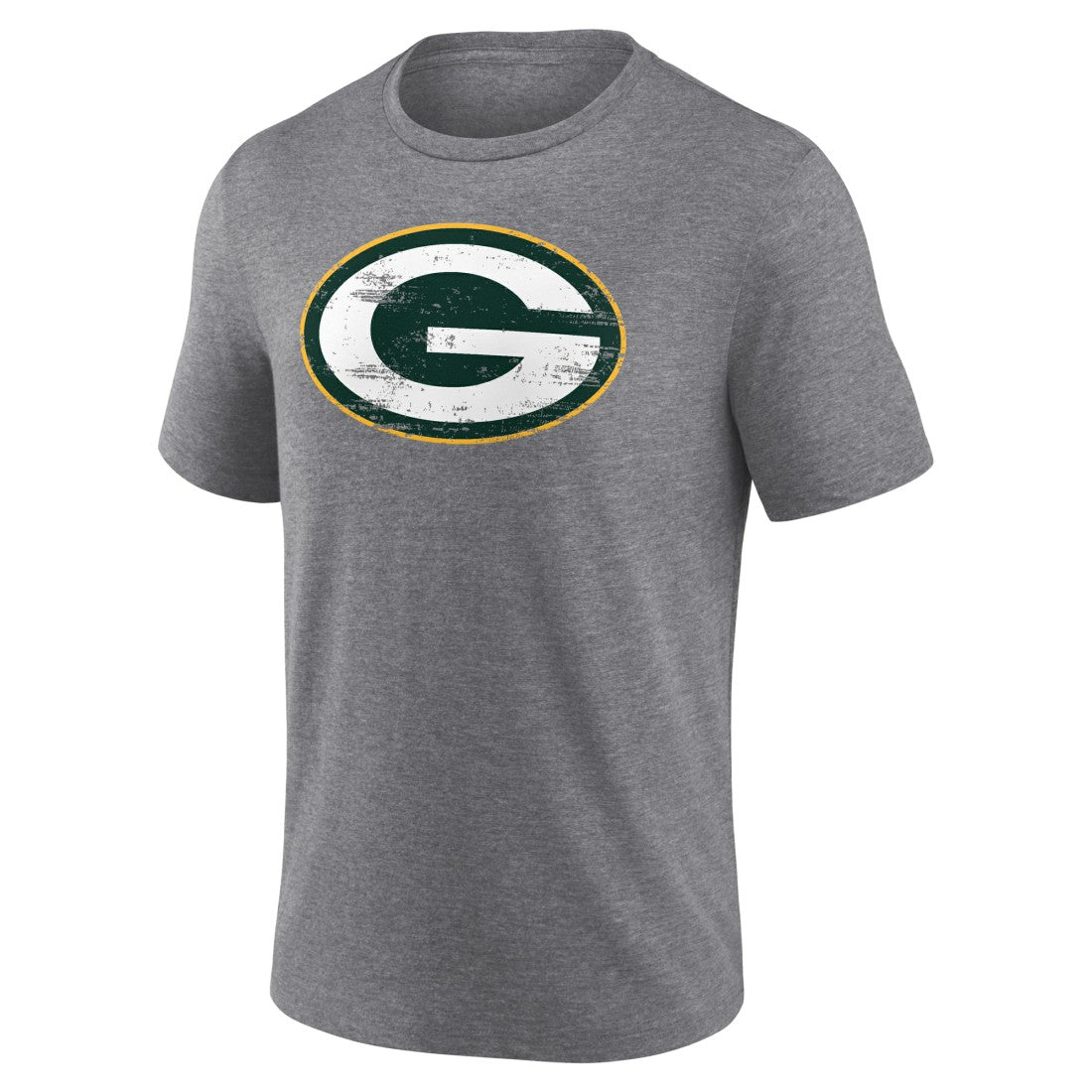 Green Bay Packers Heritage Custom Name & Number Tri-Blend T-Shirt - Gray T-shirts