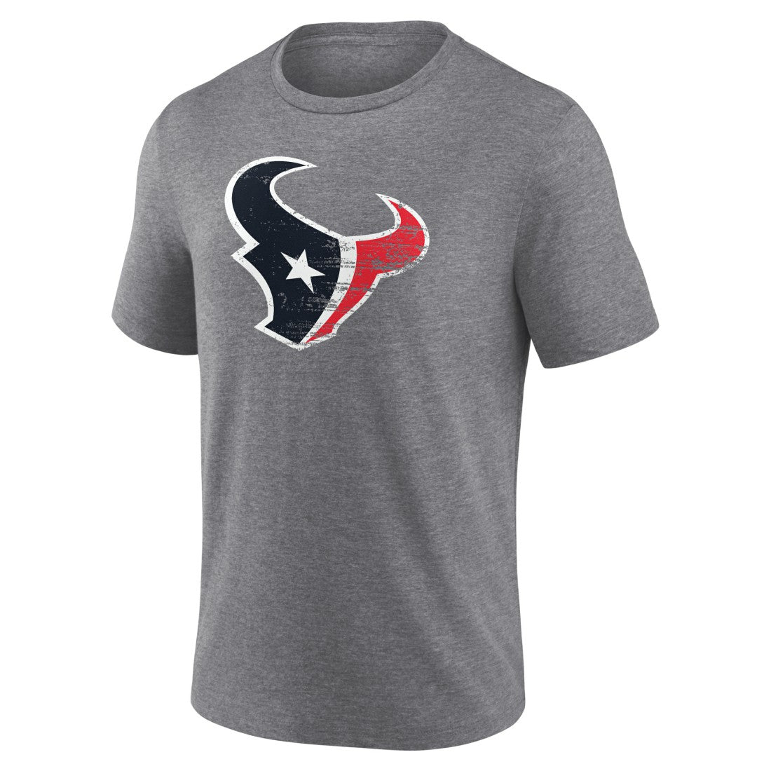 Houston Texans Heritage Custom Name & Number Tri-Blend T-Shirt - Gray T-shirts