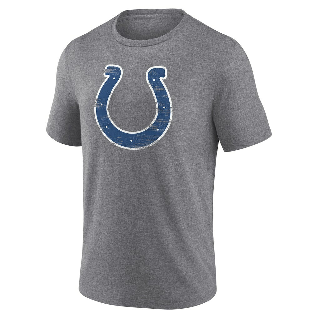 Indianapolis Colts Heritage Custom Name & Number Tri-Blend T-Shirt - Gray T-shirts