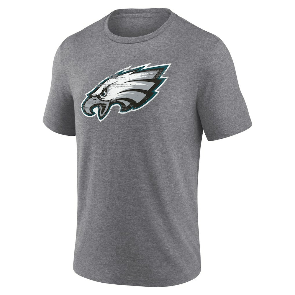 Philadelphia Eagles Heritage Custom Name & Number Tri-Blend T-Shirt - Gray T-shirts