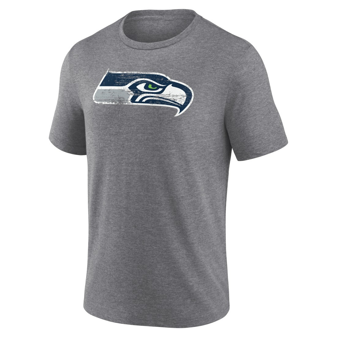 Seattle Seahawks Heritage Custom Name & Number Tri-Blend T-Shirt - Gray T-shirts
