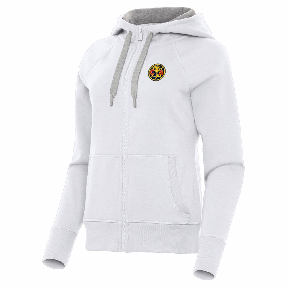 Club America Antigua Women's Takeover Full-Zip Hoodie White