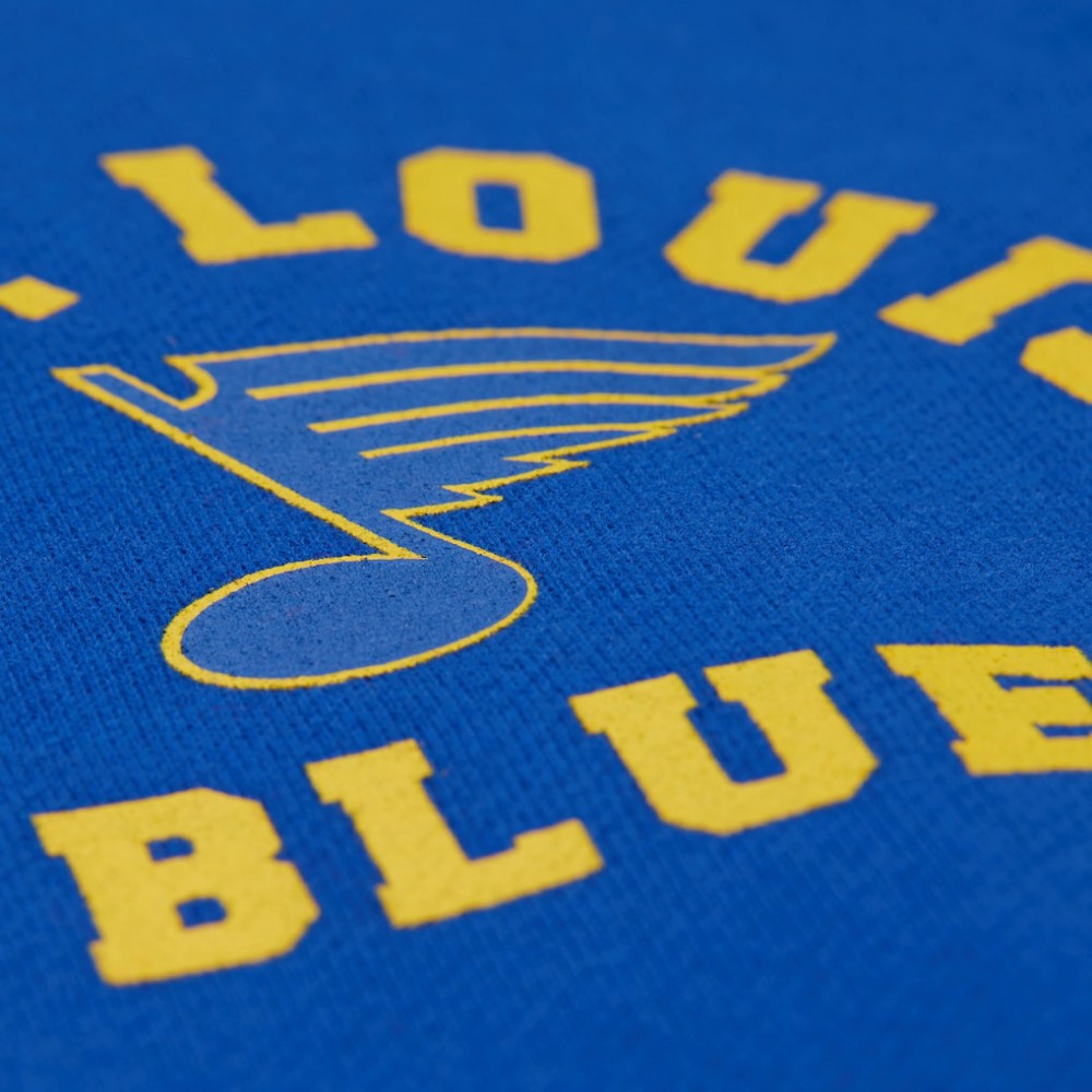 St. Louis Blues Mitchell & Ness Women's Vintage Crewneck Sweatshirt - Blue | US 203398447
