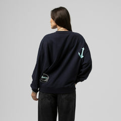 Seattle Kraken Mitchell & Ness Women's Vintage Crewneck Sweatshirt - Deep Sea Blue | US 203398448