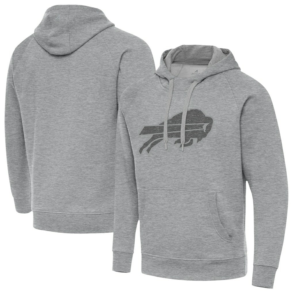 Buffalo Bills Antigua Victory Hoodie - Heather Gray Hoodies