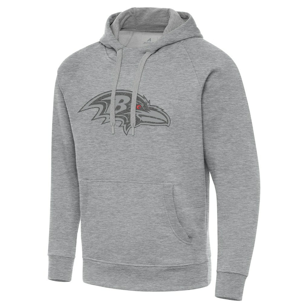 Baltimore Ravens Antigua Victory Hoodie - Heather Gray Hoodies
